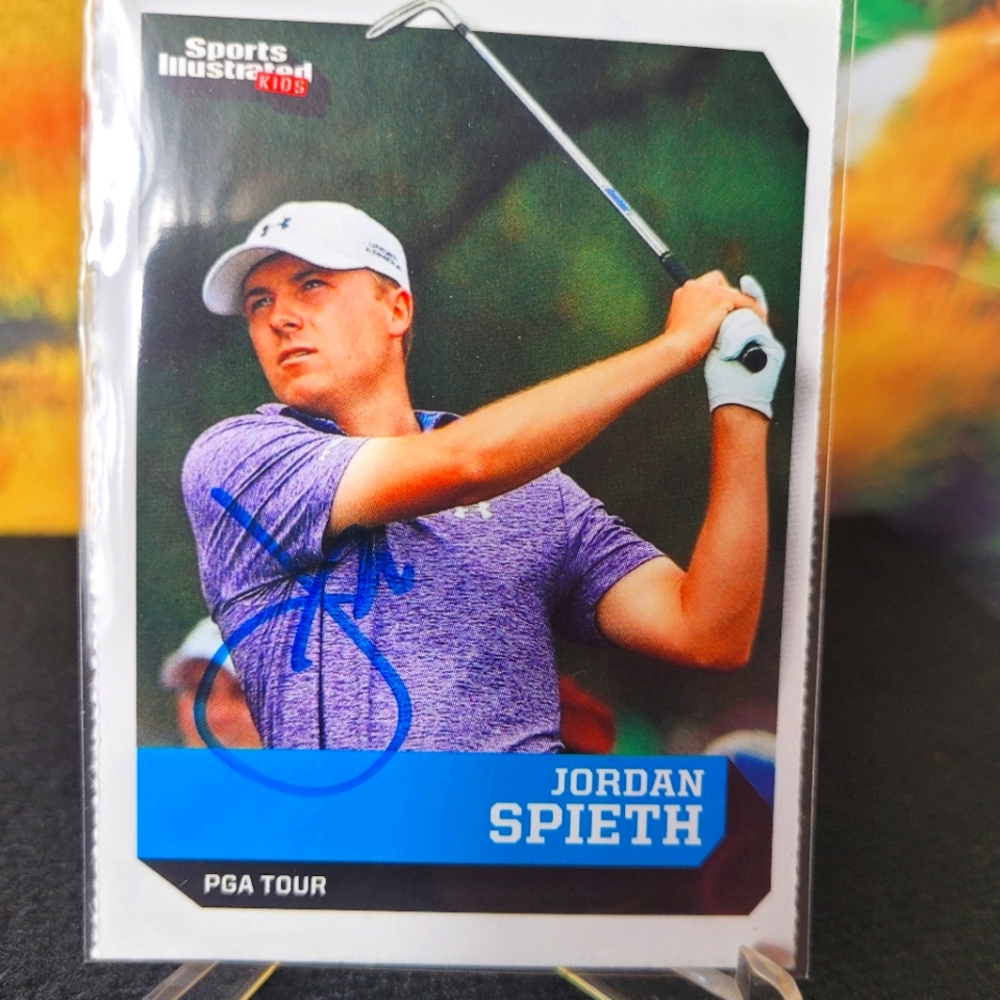Jordan Spieth Autographed Rookie Card